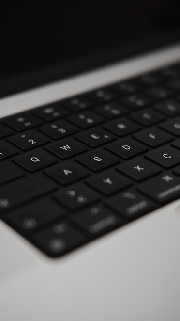 Macのクローズアップを用いたビジュアル